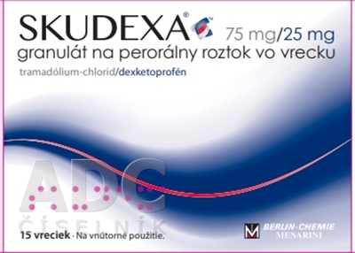 Skudexa 75 mg/25 mg granulát na perorálny roztok