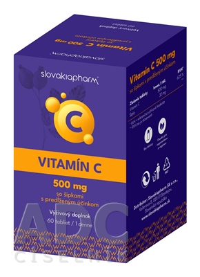 Slovakiapharm Vitamín C 500 mg so šípkami