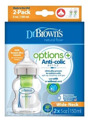 Dr.BROWN´S DOJČENSKÁ FĽAŠA OPTIONS+ 150 ml DUOPACK