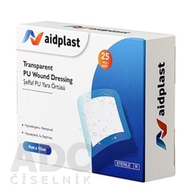 Aidplast Priehľadná sterilná náplasť na rany