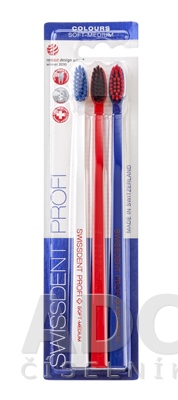 SWISSDENT PROFI Colours Soft-Medium zubná kefka