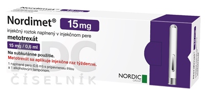 Nordimet 15 mg injekčný roztok naplnený v pere