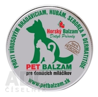 Horský - PET - BALZAM pre domácich miláčikov