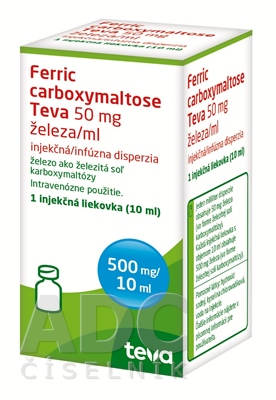 Ferric carboxymaltose Teva 50 mg železa/ml