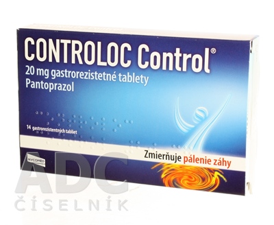 CONTROLOC Control 20 mg gastrorezistentné tablety