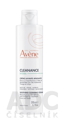 AVENE CLEANANCE HYDRA Upokojujúci umývací krém