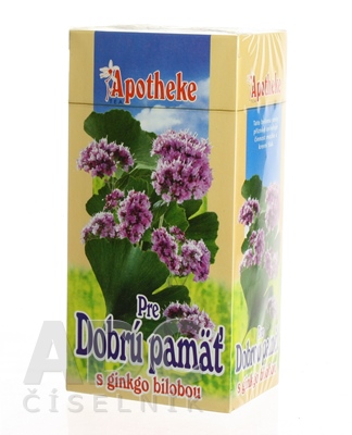 APOTHEKE ČAJ PRE DOBRÚ PAMÄŤ GINKGO BILOBA