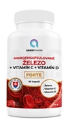 ADAMPharm ŽELEZO + Vitamín C + Vitamín D FORTE