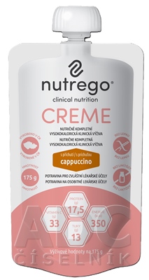 Nutrego CREME s príchuťou cappuccino