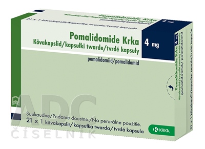 Pomalidomide Krka 4 mg tvrdé kapsuly