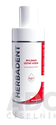 HERBADENT Professional bylinná ÚSTNA VODA s CHX