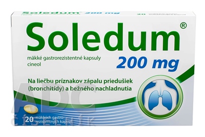 Soledum 200 mg mäkké gastrorezistentné kapsuly