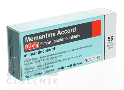 Memantine Accord 10 mg filmom obalené tablety