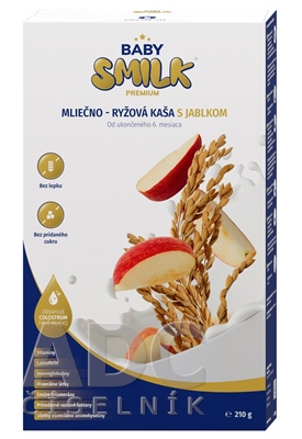 BABYSMILK PREMIUM mliečno - ryžová kaša s jablkom