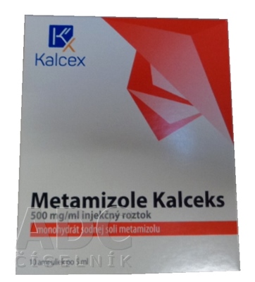 Metamizole Kalceks 500 mg/ml injekčný roztok