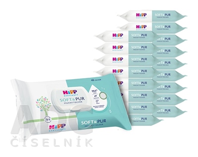 HiPP BABYSANFT SOFT & PUR Čistiace vlhčené obrúsky