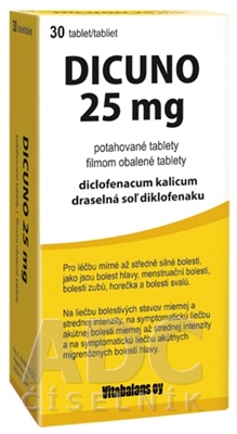 DICUNO 25 mg filmom obalené tablety