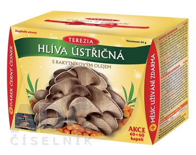 TEREZIA HLIVA USTRICOVITÁ S RAKYTNÍKOVÝM OLEJOM