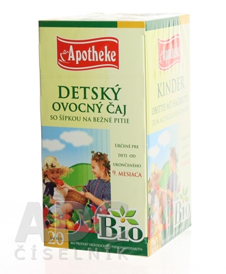 APOTHEKE BIO SELECTION DETSKÝ OVOCNÝ ČAJ SO ŠÍPKOU