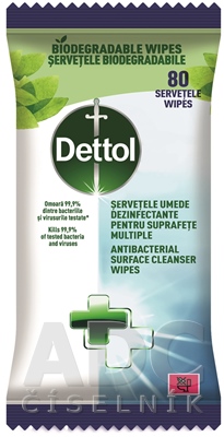 Dettol antibakteriálne obrúsky na povrchy