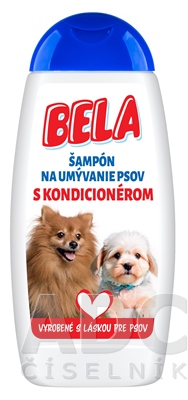 BELA Šampón na umývanie psov s kondicionérom