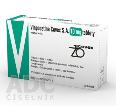 Vinpocetine Covex S.A. 10 mg tablety