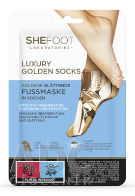 SheFoot LUXURY GOLDEN Zlaté zjemňujúce ponožky