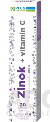 PLUS LEKÁREŇ Zinok + vitamín C