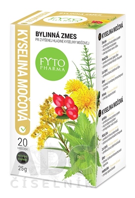 FYTO Bylinná zmes pri zvýšenej kyseline močovej