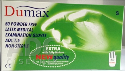 DUMAX RUKAVICE latexové vyšetrovacie