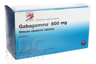 Gabagamma 600 filmom obalené tablety