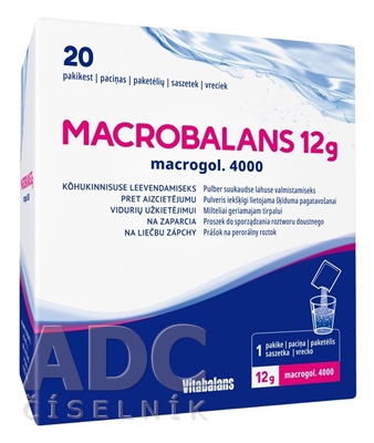 Vitabalans MACROBALANS 12 g macrogol. 4000