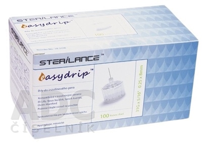 STERILANCE easydrip Ihly do inzulínového pera 31G