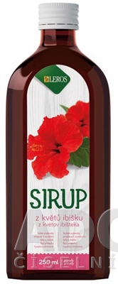 LEROS SIRUP z kvetov ibišteka