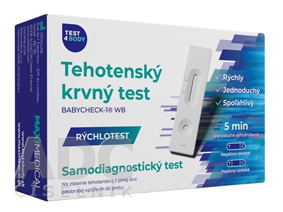 MAXIMEDICAL Tehotenský krvný test BABYCHECK-1 WB