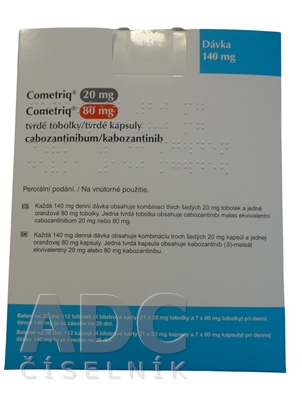 COMETRIQ 20 mg, COMETRIQ 80 mg tvrdé kapsuly
