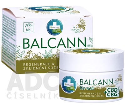 Annabis BALCANN Bio Konopná masť CBD + CBG