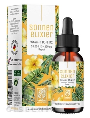 Naturtreu Sonnenelixier Vitamin D3 & K2
