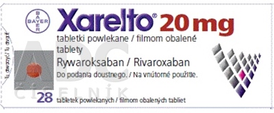 Xarelto 20 mg filmom obalené tablety