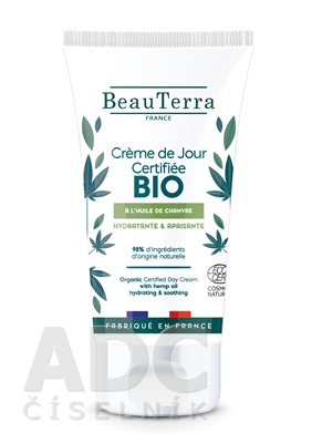 BeauTerra DENNÝ KRÉM BIO Aloe Vera a konope