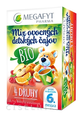 MEGAFYT Mix BIO ovocných detských čajov