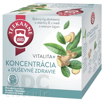 TEEKANNE BČ Vitalita+ KONCENTRÁCIA, Vitamín B5