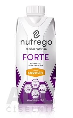 Nutrego FORTE s príchuťou cappuccino