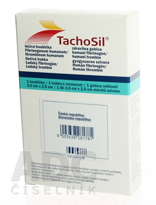 TachoSil matrica s tkanivovým lepidlom