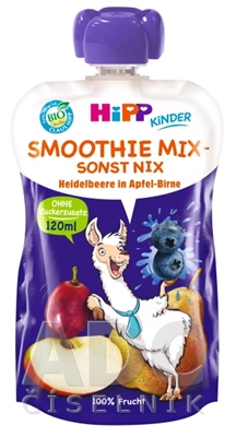 HiPP BIO Smoothie MIX Jablko Hruška Čučoriedky