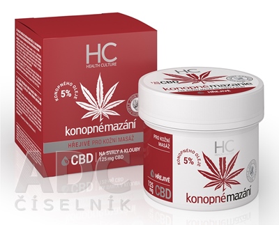 Health Culture Konopné mazanie hrejivé s CBD
