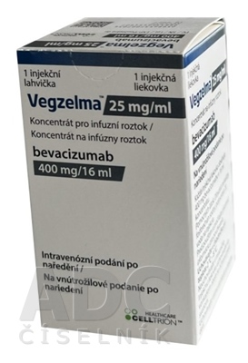 VEGZELMA 25 mg/ml infúzny koncentrát