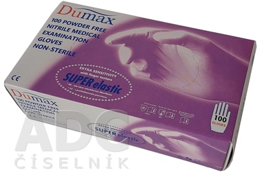 DUMAX RUKAVICE nitrilové vyšetrovacie