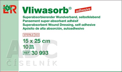 VLIWASORB adhesive Krytie na rany 15x25 cm