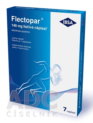 Flectopar liečivá náplasť